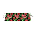 thumbnail image 1 of Weather-Resistant Outdoor Swing / Bench Cushion, 59'' x 16'', Cabbage Rose, 1 of 1