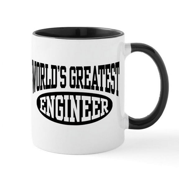 CafePress - World's Greatest Engineer Mug - 11 oz Ceramic Mug - Novelty Coffee Tea Cup