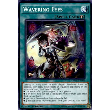 YuGiOh Clash of Rebellions Common Wavering Eyes CORE-EN066