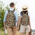 thumbnail image 6 of Lsque Skulls1 Pattern Canvas Daypack, Durable Backpack, High-quality Versatile Backpack,Vintage Compact Backpack-Medium, 6 of 6
