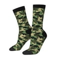 thumbnail image 1 of Balery Camouflage Dinosaur Calcetas Largas con Estampado para Hombre y Mujer – Suaves y Transpirables, Talla Única (US 5-11), 1 of 6
