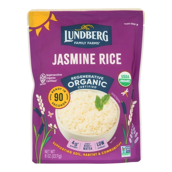 Lundberg Family Farms Organic Thai Rice - White Jasmine - Case of 6 - 8 oz