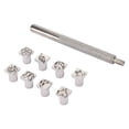 thumbnail image 3 of Leather Pattern Punch Set, Clear Print Metal Stamps Punch Set Ergonomic Grip Small Compact  for Handicrafts, 3 of 7