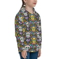thumbnail image 3 of Easygdp Sugar Skulls Boys Hoodie Kids Sweatshirt Youth Pullover With Hood-Large, 3 of 6