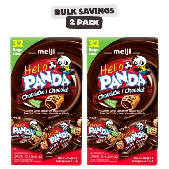 2 Pack Hello Panda Chocolate Creme Filled Cookies