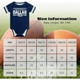 thumbnail image 5 of Newborn City Baby Girl Boy Clothes Unisex,Football Team Clothing Short Sleeve Apparel,Infant Baby Bodysuits,Size:3-24 Months, 5 of 5