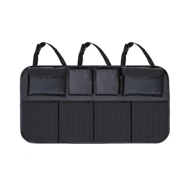 1 unidad, organizador de asiento para maletero de coche con correas ajustables, organizadores de accesorios de almacenamiento, protectores de respaldo de asiento, almacenamiento Interior de viaje