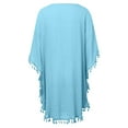 thumbnail image 5 of Cathalem Swimsuit Coverup for Women, V-Neck Swimsuit Coverup for Poolside, Seaside and Party (Blue,One Size), 5 of 9