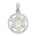 thumbnail image 3 of Sterling Silver MOP Star of David Pendant Charm, 3 of 3