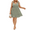 3728CC-Eyelet Pattern Green, variant on Plus Size Dress For Women Solid V Neck Dress Green Eyelet Pattern Tunic Tank Dress Pattern Ruffle Hem Dress Casual Loose Fits Dress For Summer XL 14W 16W