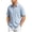 #0457-Light Blue, variant on Men's Cotton Seersucker Button Down Shirt Casual Summer Beach Shirt