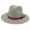 Grey, variant on Panama Hat Straw Weaving UV Protection Men Women Foldable Anti Sun Cap for Beach
