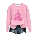 thumbnail image 4 of Uootdi Sweaters for Women Christmas Snowflake Gift Print Knitted Long Sleeve Sweater Casual LooseCrew Neck Top Pullover Funny T ops, 4 of 4