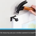 thumbnail image 3 of Kenney Fast Fit No Measure Carlin Decorative Steel Curtain Rod, 36-66" Adjustable Length, 5/8" Dia., Matte Black, 3 of 10