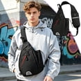 thumbnail image 7 of Yeciiwht Waterproof Shoulder Bag Travel Crossbody Bags for Women Men, Lightweight Sling Bag Multi Pocket Chest Bags for Travel School, 7 of 7