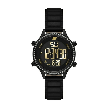 Skechers Women's Aliso Digital Black Polyurethane Watch