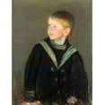 thumbnail image 4 of Mary Cassatt 15x18 Black Modern Wood Framed Wall Art Titled - Sailor Boy Gardner As A Child 1892, 4 of 6