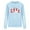 A05_Light Blue, variant on Womens Valentines Sweatshirt Crew Neck LOVE Letter Print Hoodies Fleece Long Sleeve Shirts Casual Loose Pullover Tops Warm Tops Romantic Hoodie Cute Sweet Gift Shirts Fall Winter Outfits