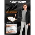 thumbnail image 5 of Wantdo Boy's Winter Coat Padded Puffer Jacket Windproof Winter Jacket Pure Black 18/20, 5 of 8