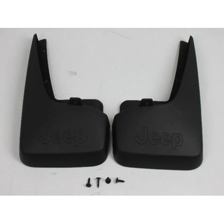 Genuine OE Mopar Splash Guards, Molded, Rear, Jeep Logo - 82210377