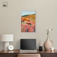 thumbnail image 3 of Horses in Beautiful Pasture Canvas Trendy Western Print by Art Remedy, White Frame, 16" x 24", 3 of 7
