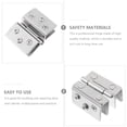 thumbnail image 2 of Glass Door Hinge Stainless Steel Cupboard Hinges Cabinet Double Sided Showcase 2 Pcs, 2 of 6