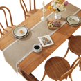 thumbnail image 6 of Table Runner,Table Flag Festival Natural Linen Weaving Solid Color Long Tablecloths Dust-Proof Foyer Chest Cover Handkerchief 11.81x47.24 inch for Party Wedding Restaurant Home Decoration, 6 of 7