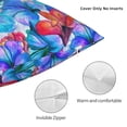thumbnail image 3 of Wukai Bright Flowers Premium Polyester Fleece Pillow Covers with Hidden Zipper Closure,Luxuriously Soft and Durable-26"x26", 3 of 7