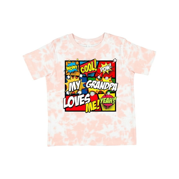 Inktastic My Grandpa Loves Me Superhero Boys or Girls Toddler T-Shirt