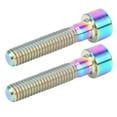 thumbnail image 2 of Tornillos de vástago de bicicleta M6x30 mm vibrantes para bicicletas de montaña y carretera: tuercas de tapa de dirección deslumbrantes, 2 of 8