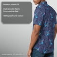 thumbnail image 6 of Men's Lilo & Stitch Tropical Alien Pose Button Down Shirt, 6 of 8