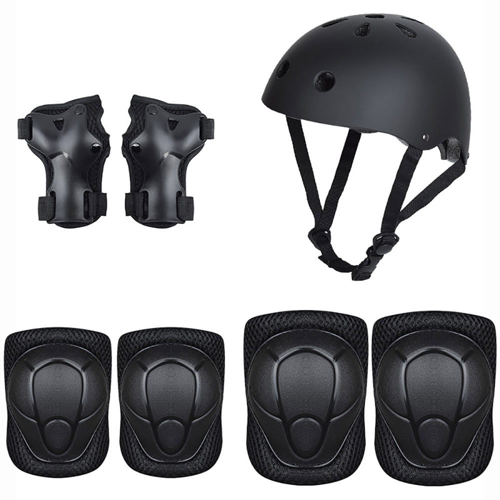7Pcs Set Helmet Knee Elbow Kids Teen Adult Skateboard Safety Protective Gear Kit 