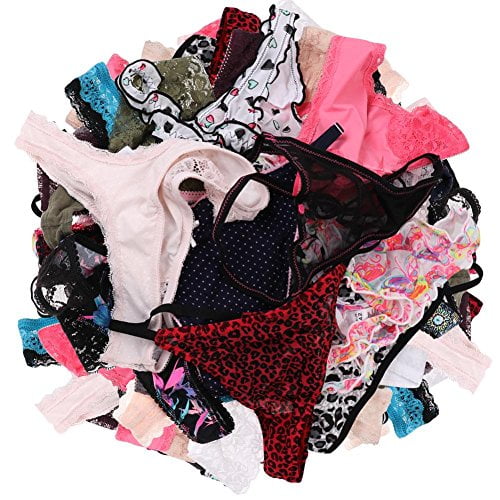 Thongs for Women,Varity of T-Backs Underwear 20 Pack of G Strings Lacy  Undies Panties Tanga 20PCS,M