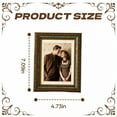 thumbnail image 3 of DESIGNICE Vintage Picture Frames,Premium Tone Small Picture Frames,Subtle Hue Photo Frame,4.73"X7.09",Green, 3 of 7