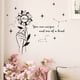 thumbnail image 1 of Pegatinas para pared de flores • Calcomanías autoadhesivas extraíbles • Diseño floral negro de PVC para dormitorio, salón, decoración de oficina • Fondo de arte mural DIY, 1 of 8