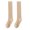 Beige, variant on Mightlink 1 Pair Knee High Stockings Thick Stretchy Solid Color Non-slip Comfortable Keep Warm Soft Autumn Winter Women Long Terry Socks for Daily