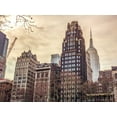 thumbnail image 2 of Frank, Assaf 32x25 White Modern Wood Framed Museum Art Print Titled - New York cityscape, 2 of 4