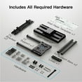 thumbnail image 6 of PERLESMITH Full Motion TV Wall Mount Bracket for 37" to 86" TVs, 132 lbs Capacity, Max VESA 600x400mm, UL Listed, PSLFK10, 6 of 13