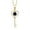 Onyx, December, variant on 0.92 Ct Round Black Onyx 18K Yellow Gold Plated Silver Pendant with Chain