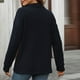 thumbnail image 5 of Sudadera con cremallera para mujer,Blusa informal de manga larga para mujer, cuello redondo, botones delanteros, tela de imitación, ideal para el hogar y el uso diario, sopatenor, 5 of 8