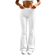 thumbnail image 6 of Aboser High Waist Bootleg Yoga Pants for Women Athletic Casual Flared Leggings Slim Fit Stretch Workout Pants Solid Color Tummy Control Trousers, 6 of 7