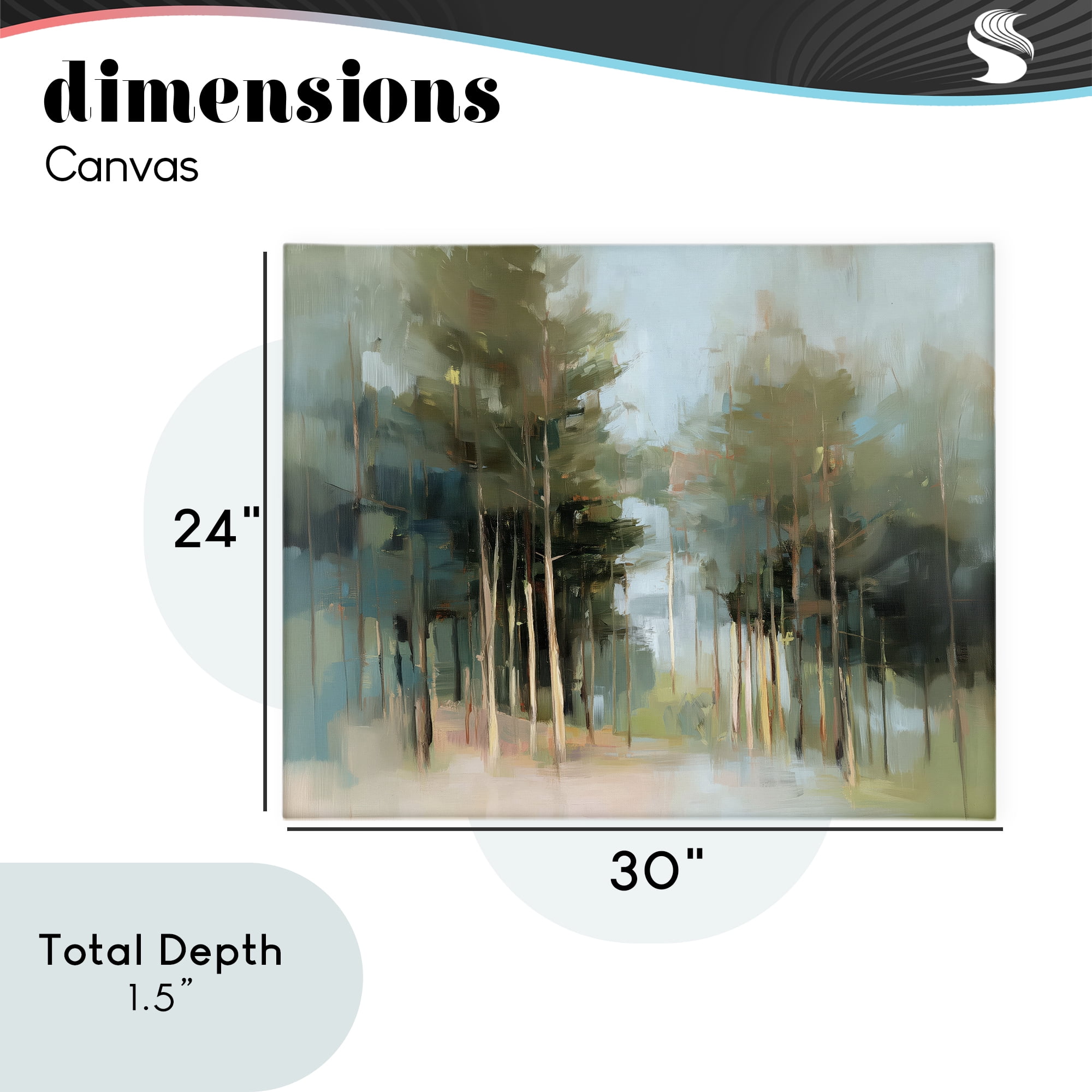 Stupell Industries The Grove Impressionist Forest Canvas Wall Art, design by Kim Curinga