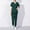 Army Green, variant on Women's Medical Scrubs Kojanyu Women Fashion Solid Pocket V-Neck Short Sleeve Blouse Long Pants Nursing Uniform Sets Army Green (XL)