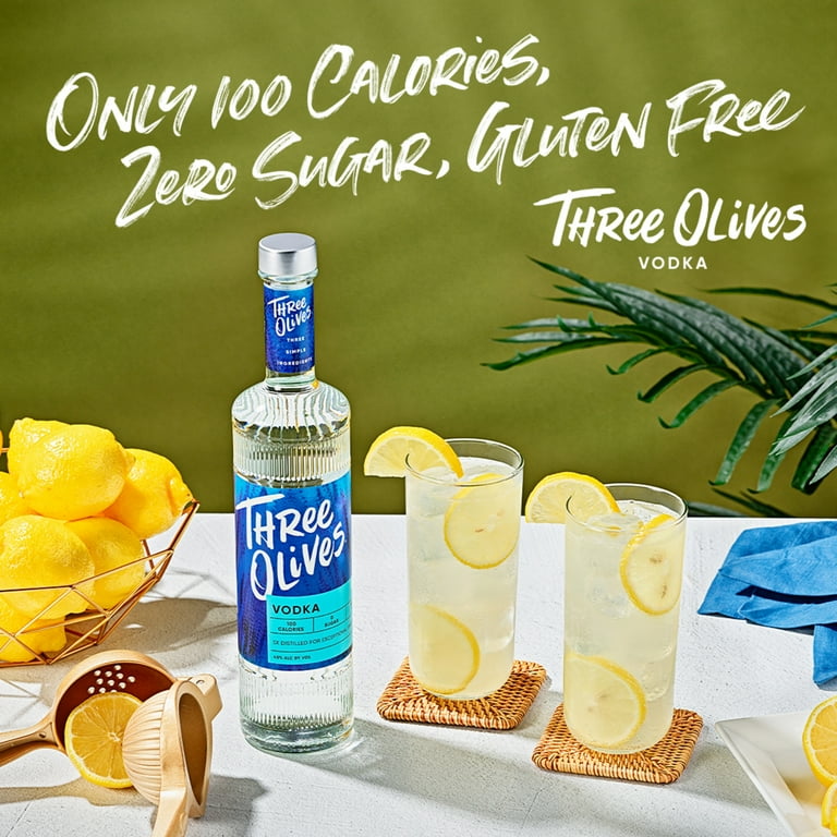 Three Olives Vodka Rosé, 750 ml Glass Bottle, 30% ABV - Walmart.com