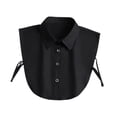 thumbnail image 2 of Cuello falso para mujer, color negro, práctico y único, para camisas, cuello falso para suéter, 2 of 8
