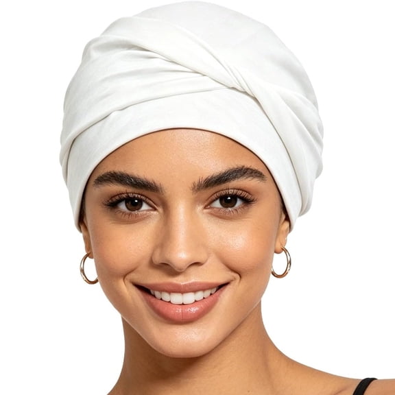 XIBUFE Chemo Headwear for Women Knot Beanies with Stretch Elastic Turbans Soft Cancer Hats Head Coverings Scarf Headwraps Turbans for Women