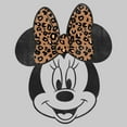 thumbnail image 2 of Men's Mickey & Friends Minnie Mouse Cheetah Print Bow Sweatshirt Athletic Heather Medium, 2 of 4