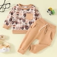 thumbnail image 2 of Gerichy Toddler Baby Boy Clothes Fall Winter Outfit, Toddler Baby Boy Fall Winter Clothes Outfit Farm Long Sleeve Sweatshirt Top+Long Pant Set, 2 of 9