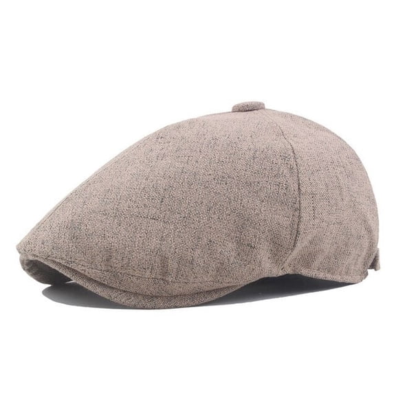 SikaFu Men Women Berets Vintage Octagonal Newsboy Cap Breathable Linen Artist Painter Hat Retro Ivy Flat Beret Cap Men Beret Hat