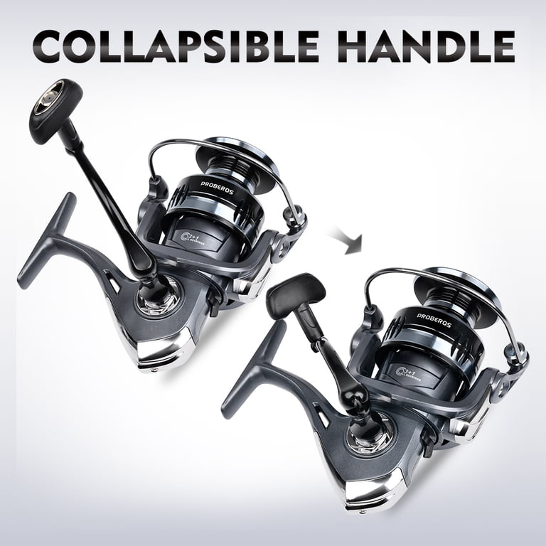 best price beros lp1000 fishing reel Proberos 1000~7000 Series Spinning Reel, 5.2:1 Gear Ratio, 22lb Max Drag, Aluminum Alloy Metal Spool, Spinning Fishing Reel, Purple